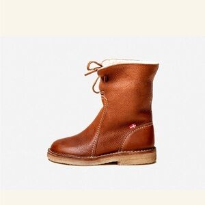 Duckfeet Brown and Cream Winter Boots with Shearling Lining